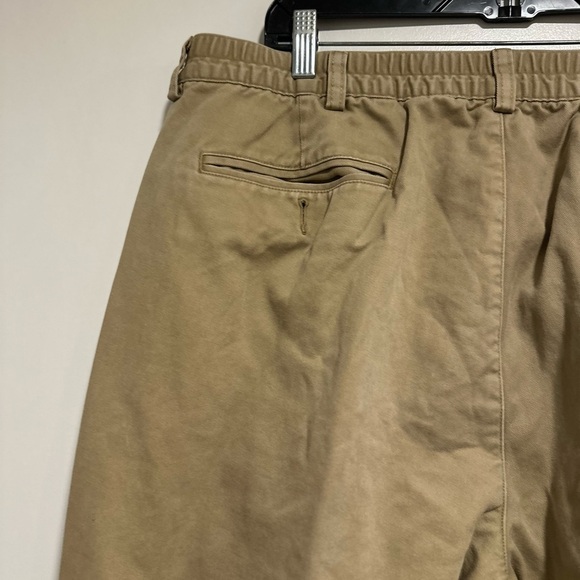 LL Bean Men’s Sz: 40x32 Comfort Waist Khaki Tan Pants Fleece Lined. 100% Cotton. - Picture 12 of 12